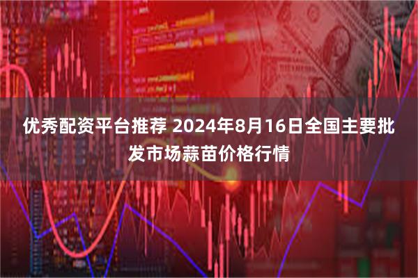 优秀配资平台推荐 2024年8月16日全国主要批发市场蒜苗价格行情