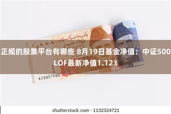 正规的股票平台有哪些 8月19日基金净值：中证500LOF最新净值1.123