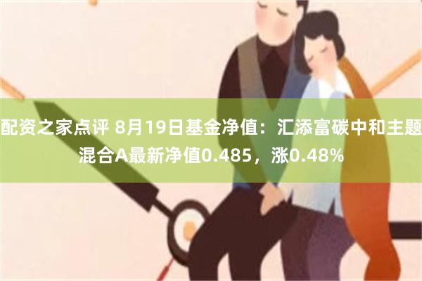 配资之家点评 8月19日基金净值：汇添富碳中和主题混合A最新净值0.485，涨0.48%