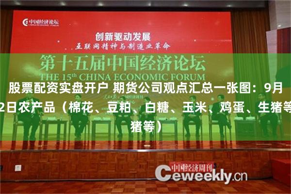 股票配资实盘开户 期货公司观点汇总一张图：9月12日农产品（棉花、豆粕、白糖、玉米、鸡蛋、生猪等）