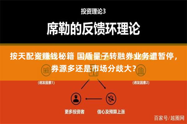 按天配资赚钱秘籍 国盾量子转融券业务遭暂停，券源多还是市场分歧大？