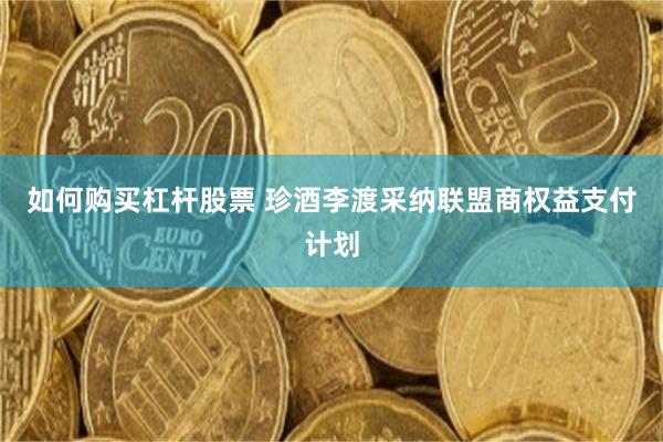 如何购买杠杆股票 珍酒李渡采纳联盟商权益支付计划