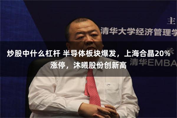 炒股中什么杠杆 半导体板块爆发，上海合晶20%涨停，沐曦股份创新高